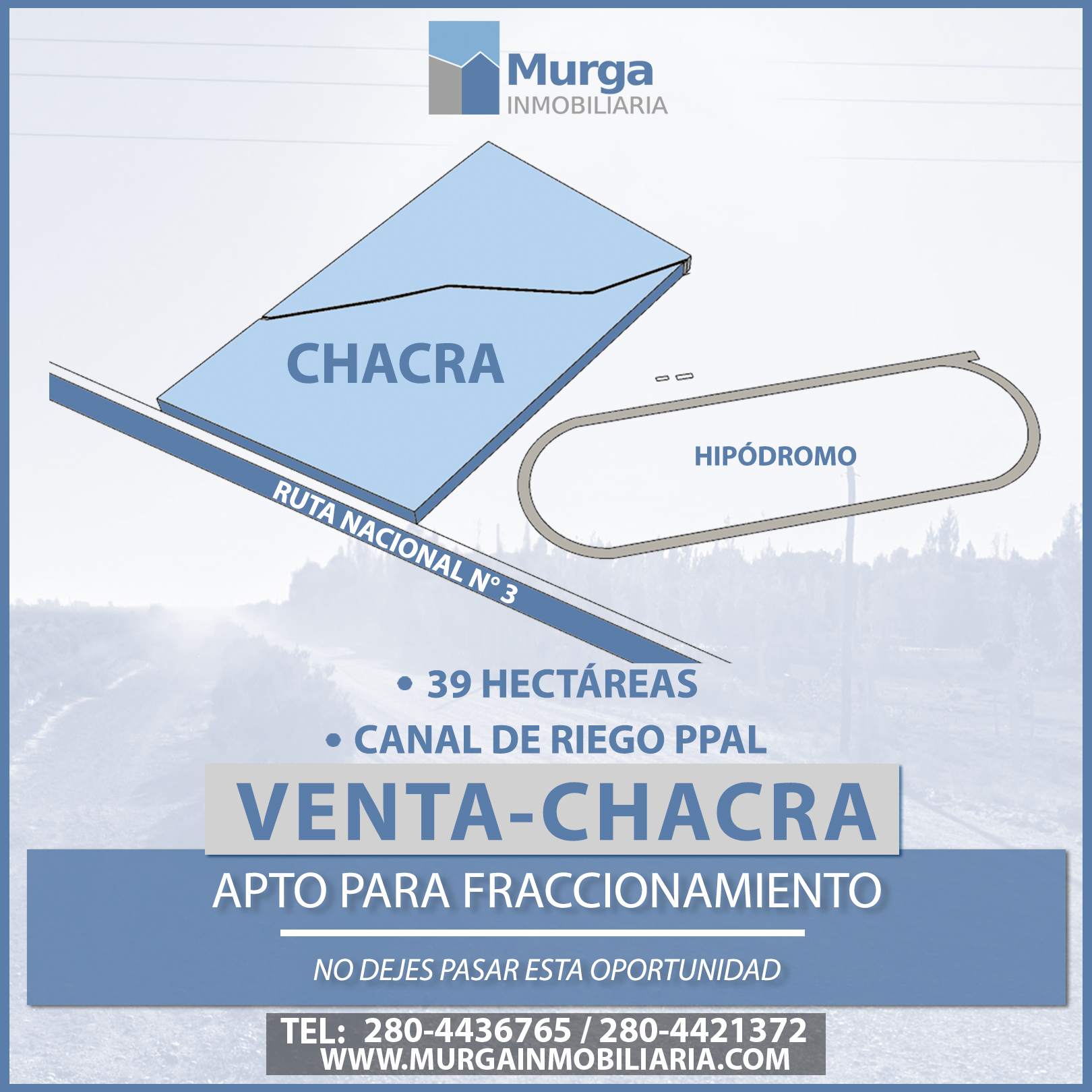 FLYER CHACRA – SEPTIEMBRE 2023 Chacra Ruta N° 3